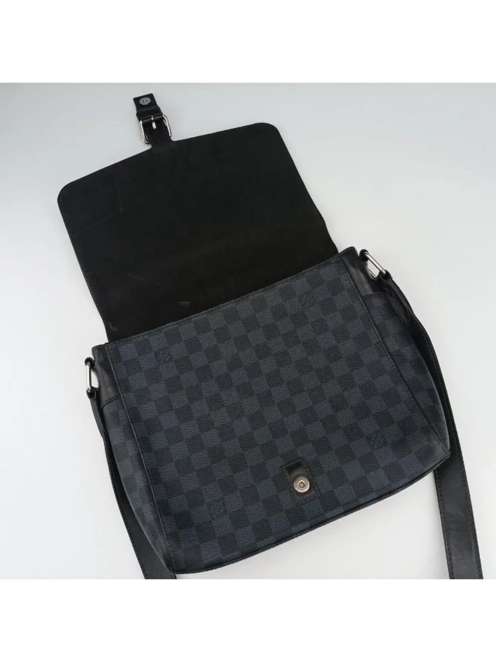 Louis Vuitton Newport Messenger PM Black Navy Damier Cobalt